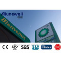 Alufenwall A2 B1 Feuerfeste glänzende Farbe acp Aluminium-Verbundplatte für Wanddekoration